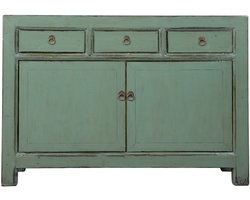 Fine Asianliving Antieke Chinese Dressoir Mint High Gloss B128xD40xH92cm Chinese Meubels Oosterse Kast