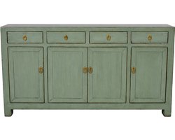 Fine Asianliving Antieke Chinese Dressoir Mint High Gloss B159xD40xH94cm Chinese Meubels Oosterse Kast