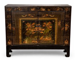 Fine Asianliving Antieke Chinese Kast Handbeschilderd B88xD38xH76cm Chinese Meubels Oosterse Kast