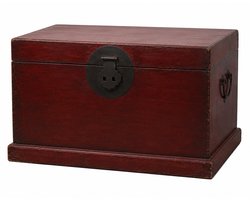 Fine Asianliving Antieke Chinese Kist Rood B83xD54xH50cm Chinese Meubels Oosterse Kast