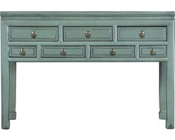 Fine Asianliving Antieke Chinese Sidetable Mint Groen B130xD45xH89cm Chinese Meubels Oosterse Kast