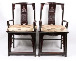 Fine Asianliving Antieke Chinese Stoelen Set/2 Handgesneden Chinese Meubels Oosterse Kast