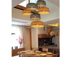 Fine Asianliving Bamboe Hanglamp Handgemaakt - Melbourne D65xH30cm