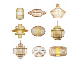 Fine Asianliving Bamboe Hanglamp Handgemaakt Naturel - Lena D50cm