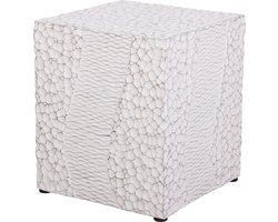 Fine Asianliving Bijzettafel Beton Imitatiehout - Brynn D35xH44cm