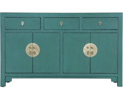 Fine Asianliving Chinees Dressoir Pine Green - Orientique Collectie B140xD35xH85cm Chinese Meubels Oosterse Kast