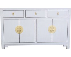 Fine Asianliving Chinese Dressoir Pastel Grijs - Orientique Collectie B140xD35xH85cm Chinese Meubels Oosterse Kast