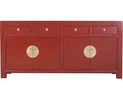 Fine Asianliving Chinese Dressoir Robijnrood - Orientique Collectie B180xD40xH85cm Chinese Meubels Oosterse Kast