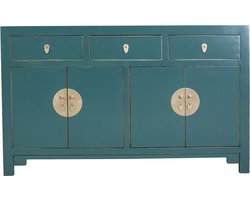 Fine Asianliving Chinese Dressoir Teal - Orientique Collectie B140xD35xH85cm Chinese Meubels Oosterse Kast