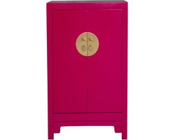 Fine Asianliving Chinese Kast Fuchsia Royale - Orientique Collectie B70xD40xH120cm Chinese Meubels Oosterse Kast