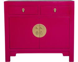 Fine Asianliving Chinese Kast Fuchsia Royale - Orientique Collectie B90xD40xH80cm Chinese Meubels Oosterse Kast