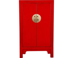 Fine Asianliving Chinese Kast Lucky Rood - Orientique Collection B70xD40xH120cm Chinese Meubels Oosterse Kast