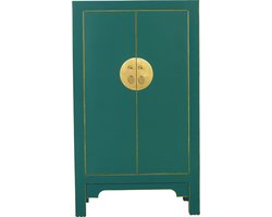 Fine Asianliving Chinese Kast Teal - Orientique Collectie B70xD40xH120cm Chinese Meubels Oosterse Kast