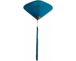 Fine Asianliving Chinese Lampion Oceaan Blauw Zijde D40xH25cm