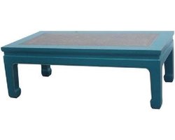 Fine Asianliving Chinese Salontafel Teal Bamboe B132xD70xH45cm Chinese Meubels Oosterse Kast