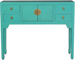 Fine Asianliving Chinese Sidetable Blue Lagoon - Orientique Collectie B100xD26xH80cm Chinese Meubels Oosterse Kast