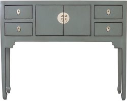 Fine Asianliving Chinese Sidetable Olijf Grijs - Orientique Collectie B100xD26xH80cm Chinese Meubels Oosterse Kast