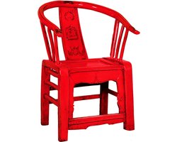 Fine Asianliving Chinese Stoel Traditioneel Rood B69xD69xH95cm Chinese Meubels Oosterse Kast