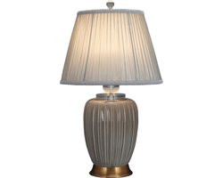 Fine Asianliving Chinese Tafellamp Porselein Grijs Contemporary Handgemaakt D36xH62cm