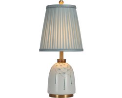 Fine Asianliving Chinese Tafellamp Porselein met Kap