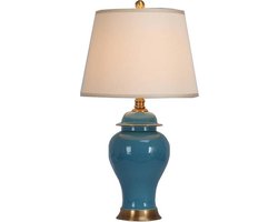 Fine Asianliving Chinese Tafellamp Porselein Turquoise