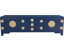 Fine Asianliving Chinese TV Kast Midnight Blauw - Orientique Collectie B175xD47xH54cm Chinese Meubels Oosterse Kast