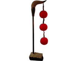 Fine Asianliving Chinese Vloerlamp Kalligrafie Penseel Rood B50xD50xH290cm