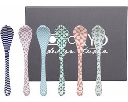 Fine Asianliving Geo Eclectic Spoon Set6 13cm