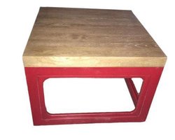 Fine Asianliving Japandi Salontafel Rood Massief Hout B65xD65xH45cm Chinese Meubels Oosterse Kast
