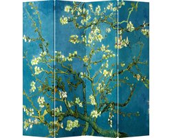 Fine Asianliving Kamerscherm Scheidingswand 4 Panelen Van Gogh Amandelbloesem