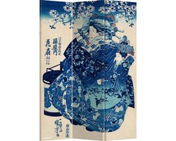 Fine Asianliving Kamerscherm Scheidingswand B120xH180cm 3 Panelen Japanse Keizerin