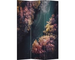 Fine Asianliving Kamerscherm Scheidingswand B120xH180cm 3 Panelen Rivier Bos