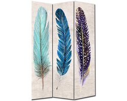 Fine Asianliving Kamerscherm Scheidingswand B120xH180cm 3 Panelen Veren