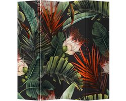 Fine Asianliving Kamerscherm Scheidingswand B160xH180cm 4 Panelen Botanische Planten
