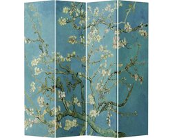 Fine Asianliving Kamerscherm Scheidingswand B160xH180cm 4 Panelen Van Gogh Amandelbloesem