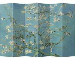 Fine Asianliving Kamerscherm Scheidingswand B240xH180cm 6 Panelen Van Gogh Amandel Bloesems