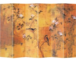 Fine Asianliving Kamerscherm Scheidingswand B240xH180cm 6 Panelen Vintage Bloesems