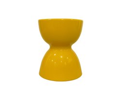 Fine Asianliving Keramische Kruk Geel Handgemaakt - Mae D33xH46cm Keramiek Bijzettafel Porselein Stoel Tuinkruk