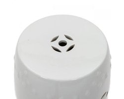 Fine Asianliving Keramische Kruk Wit Handgemaakt D33xH46cm Keramiek Bijzettafel Porselein Stoel Tuinkruk