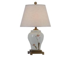 Fine Asianliving Oosterse Tafellamp Porselein Sakura Bloesems