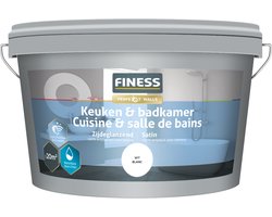Finess keuken en badkamer verf - wit - 2,5 liter