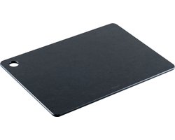 Finest by ATMK - DEN HAAG - Duurzaam & vaatwasserbestendig - borrelplank, snijplank en serveerplank - rechthoek - zwart- 27x45cm
