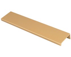 Fingertip Designs - Greeplijst – Minimalistisch en Praktisch voor Kasten en Lades - Satijn Messing / 40 x 200mm