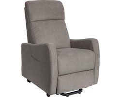 Finlandic Elektrische sta-op en relax stoel, snelle levertijd, gebruiksklaar afgeleverd, verrijdbaar 2-motorig taupe F-102