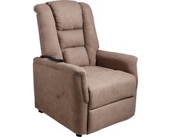 Finlandic F-402 Elektrische Verrijdbare Sta-op Stoel, snelle levertijd, 2-motorig, Taupe, tot 120 kg gebruikersgewicht - tussen 1,65 en 1,85m lichaamslengte