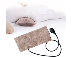 Finlandic Orthopedisch Taupe Lendekussen - opblaasbaar - wasbaar - voor bureaustoel fauteuil en auto - taupe - ergonomische aanpasbaar rugkussen - steun kussen lage rugpijn