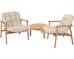 Finn Samos lazy loungeset 3 delig teak terre 4 Seasons Outdoor