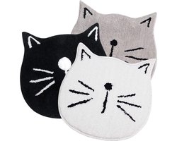 Finnacle - Badmaten \ Douchematten \ Badkamer Accessoires \ Antislip \ WC- \ Grijze Kat
