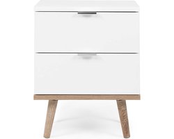 Finori-Nachtkastje-Göteborg-60-wit-en-sonoma-eikenkleurig