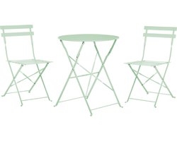 FIORI - Bistroset voor 2 - Mintgroen - Staal